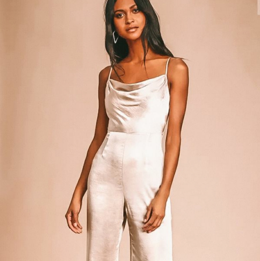 Lush Satin Jumpsuit